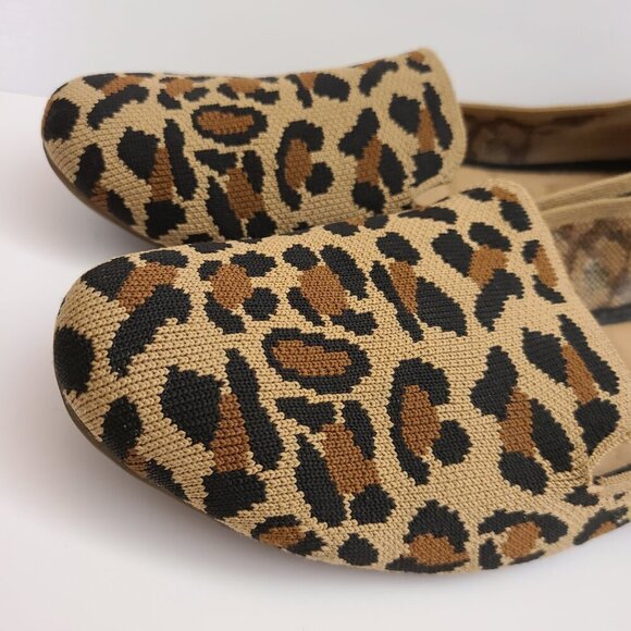 Me Too Leopard Print Ballet Flats Shoes Womens Size 7.5 - Picture 2 of 11